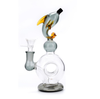 Dolphin Glass Water Pipe – Artistic Animal Design Bong