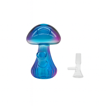 Colorful Mushroom Glass Water Pipe