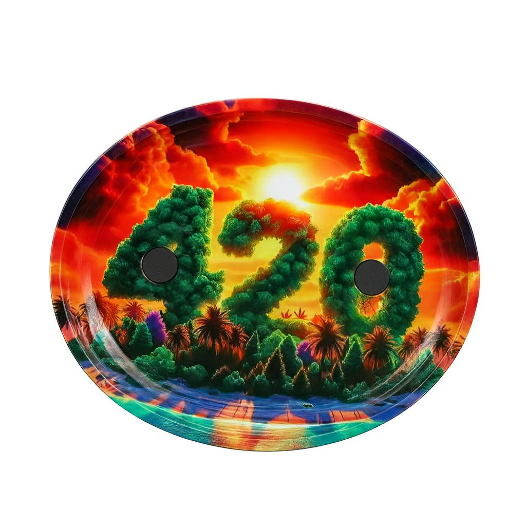 420 Sunset Edition Rolling Tray Set – Complete Smoking Accessories Kit