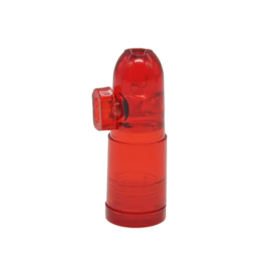 Snuff Bullet  Portable Acrylic Snuff Bullet Spice Storage Bottles – 4 Pack