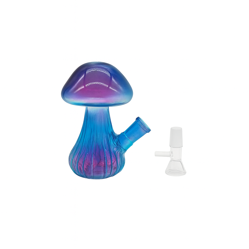 Colorful Mushroom Glass Water Pipe